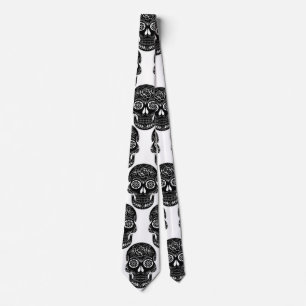 Day of the dead skull Tie by storeman