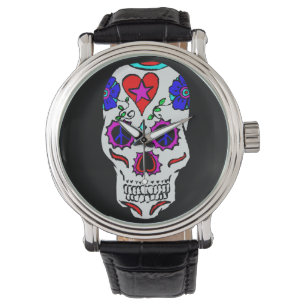 Day Of The Dead Skull  Watch