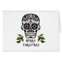 Day of the Dead Skull X-Mas Cards