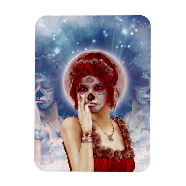 Day Of The Dead sugar doll Magnet (Vertical)
