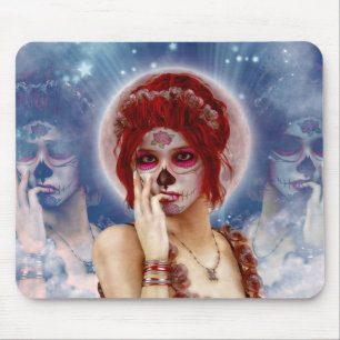 Day Of The Dead sugar doll Mouse Mat