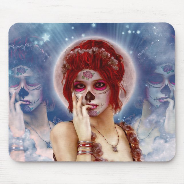 Day Of The Dead sugar doll Mouse Mat (Front)