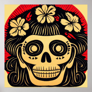 Day of the Dead Sugar Skull 1 Poster