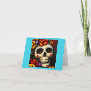 Day of the Dead Sugar Skull 2 Holiday Card