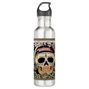 Day of the Dead Sugar Skull 3 710 Ml Water Bottle