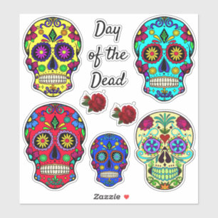 Day of the Dead Sugar Skull Big Stickers