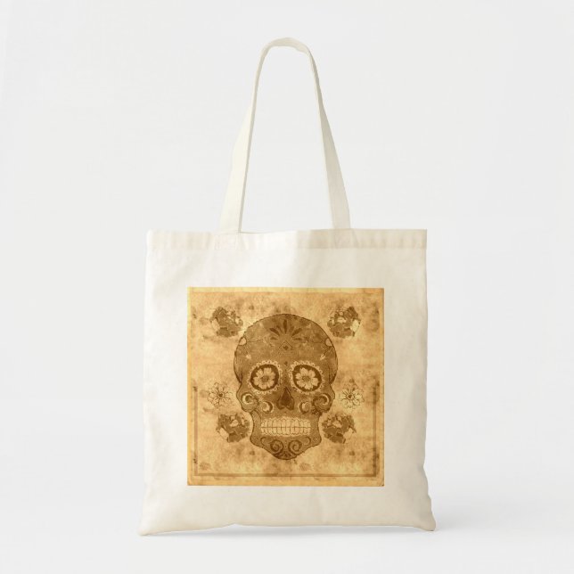 Day of the Dead Sugar Skull Budget Tote (Front)