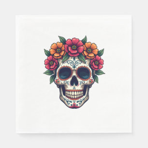 Day of the Dead Sugar Skull – Dia de los Muertos S Napkin