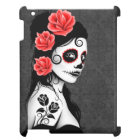 Day of the Dead Sugar Skull Girl - Grey