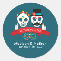 Day of the Dead Sugar Skull Gothic Wedding