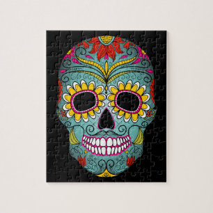 Day of the Dead Sugar Skull Jigsaw Puzzle