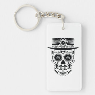Day of the Dead Sugar Skull Key Ring