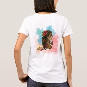 Day of the Dead Sugar Skull La Catrina Woman  T-Shirt
