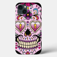 Day of the Dead Sugar Skull Pink