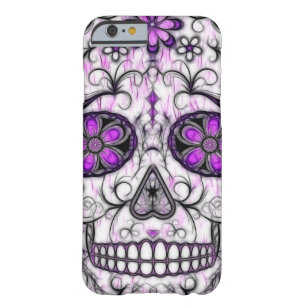 Day of the Dead Sugar Skull - Pink & Purple 1.0 Barely There iPhone 6 Case