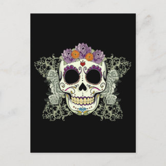 DAY OF THE DEAD SUGAR SKULL POSTCARD