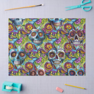 Day of the Dead Sugar Skull Tissue Paper