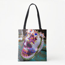 Day of the Dead Sugar Skull Tote Bag