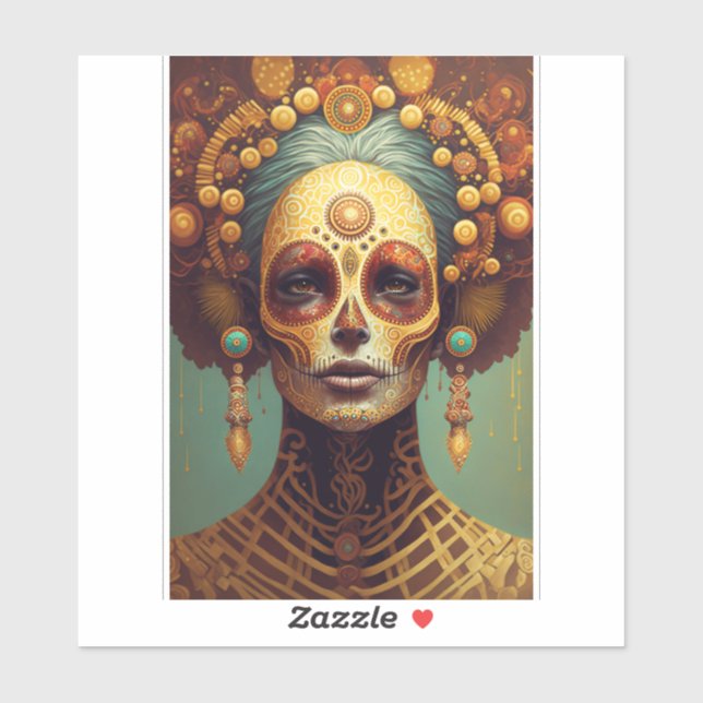 Day Of The Dead Sugar Skull Woman (Sheet)