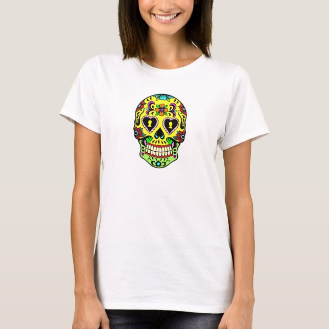 Day of the Dead Sugar Skull Women's T-Shirt (Front)