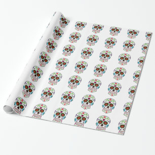 DAY OF THE DEAD SUGAR SKULL WRAPPING PAPER
