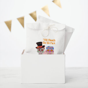 Day Of The Dead Sugar Skulls Bride & Groom Party Favour Bags