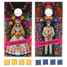 Day of the Dead Team Bride vs Team Groom Wedding