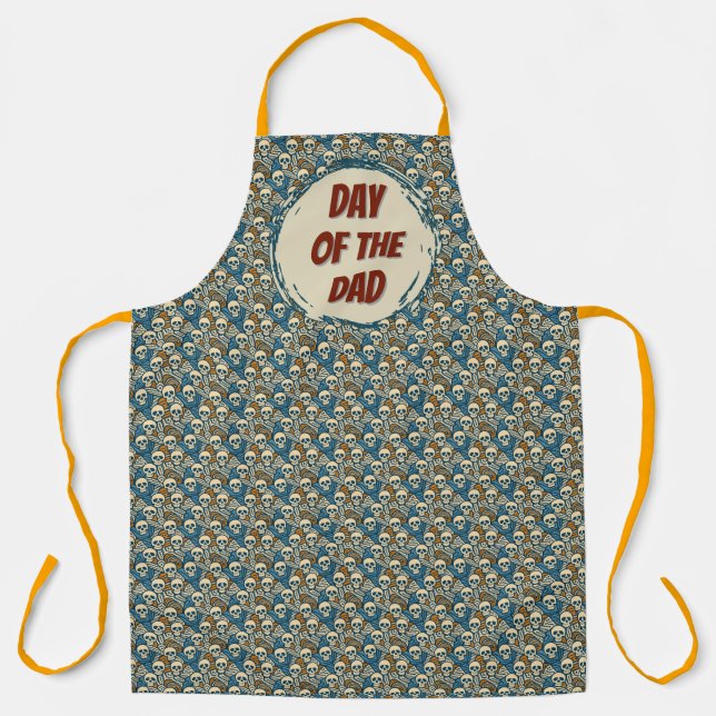 Day of the Dead themed Personalised Apron (Front)