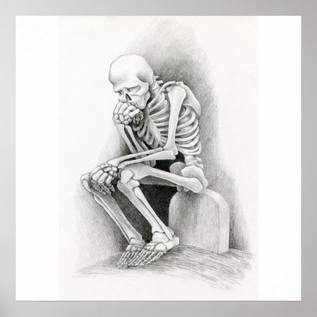 Day of the Dead Thinker Poster (Front)