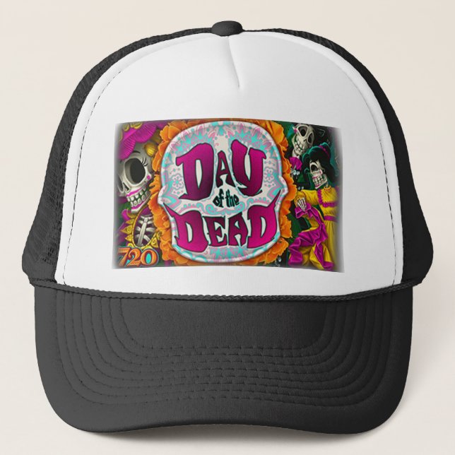 Day of the Dead Trucker Hat (Front)