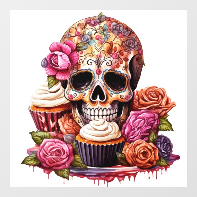 Day of the Dead  Window Cling (Sheet)