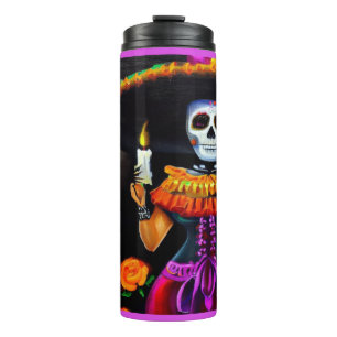 Day of the Dead Woman 2 Thermal Tumbler