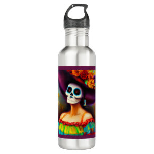 Day of the Dead Woman 4 710 Ml Water Bottle