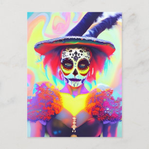 Day of the Dead Woman Postcard