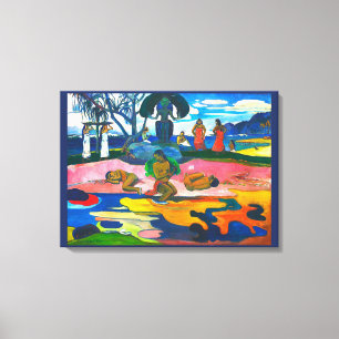 Day of the God (Mahana no atua) by Paul Gauguin  Canvas Print