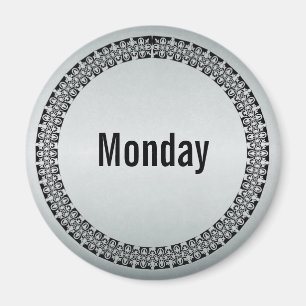Day of the Week Monday Magnet