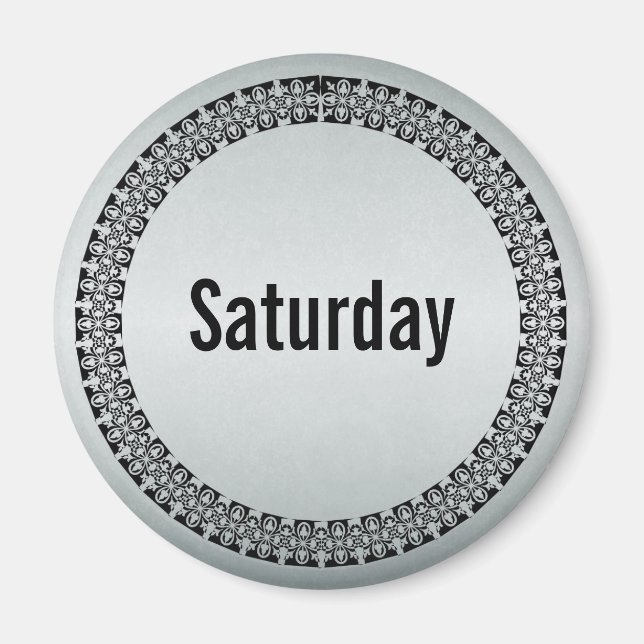 Day of the Week Saturday Magnet (Front)