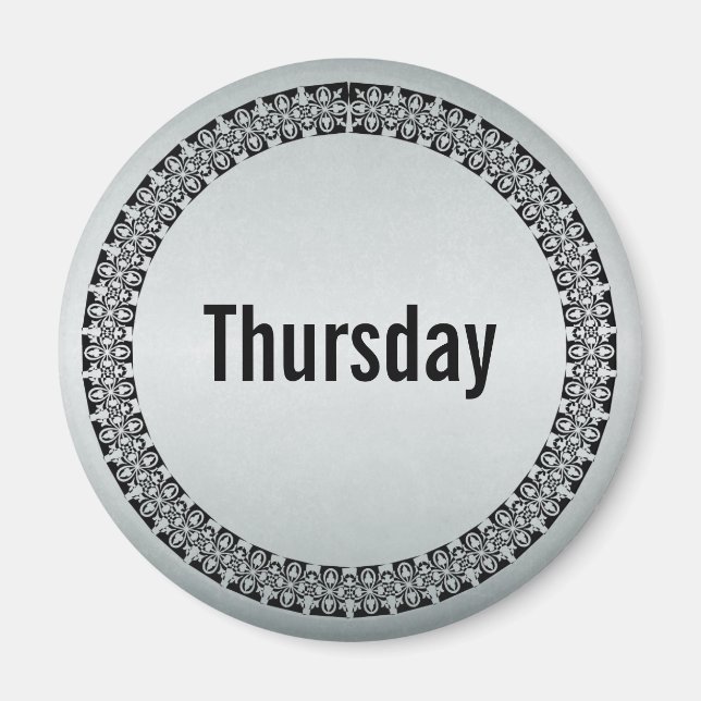 Day of the Week Thursday Magnet (Front)