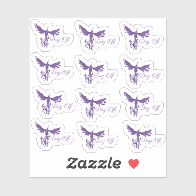 Day Off Planner Stickers-Phoenix Fire (Sheet)