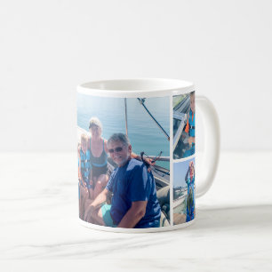 Day On The Boat Photo Collage   Five Picture Coffee Mug