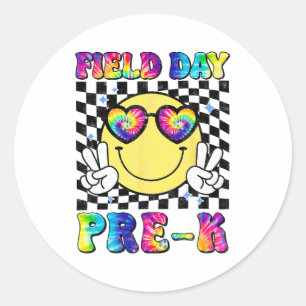 Day Pre K Retro Student Teacher Last Day Of School Classic Round Sticker