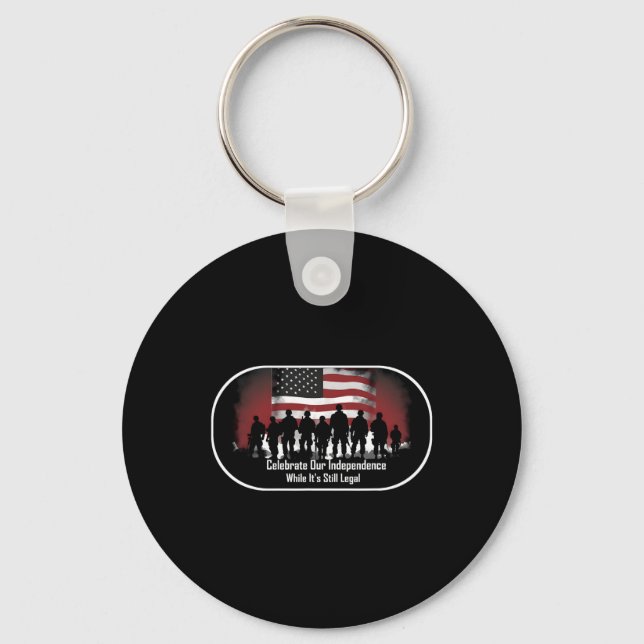 Day Proud American  Key Ring (Front)