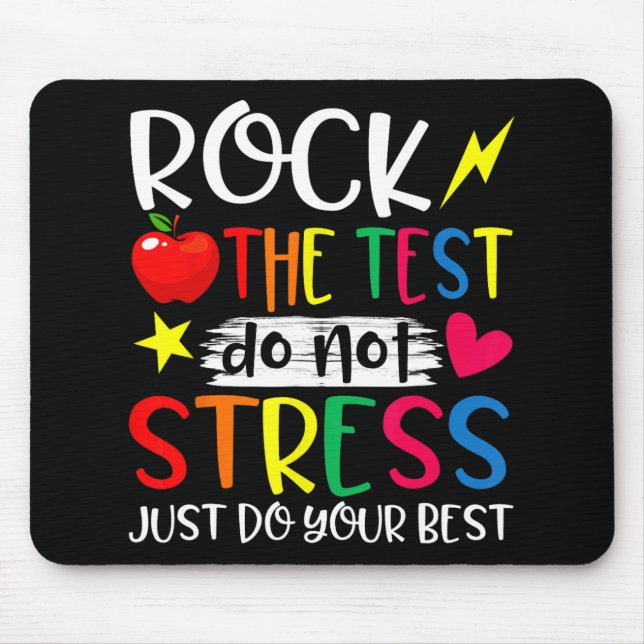 Day Rock Test Teacher Test Day Teacher  Mouse Mat (Front)