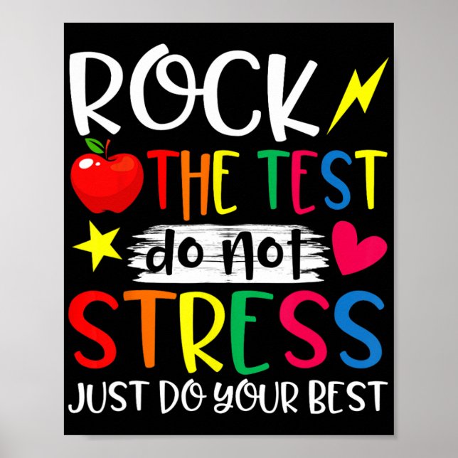 Day Rock Test Teacher Test Day Teacher  Poster (Front)