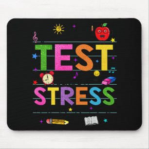 Day Rock The Test Teacher Funny Testing Day Studen Mouse Mat