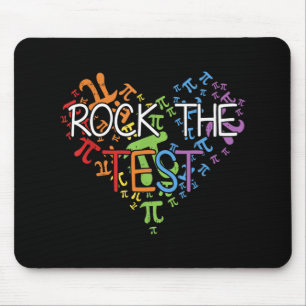 Day Rock The Test Teacher Testing Day Rainbow Teac Mouse Mat