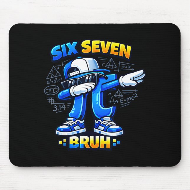 Day shirt 67 bruh meme tee funny math  mouse mat (Front)