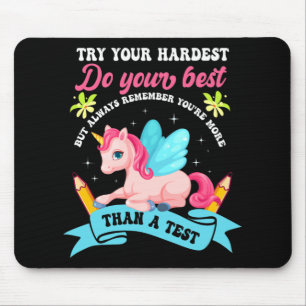 Day Shirt Unicorn Test Day  Mouse Mat