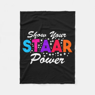 Day Show Your Staar Power Student Teacher Fleece Blanket