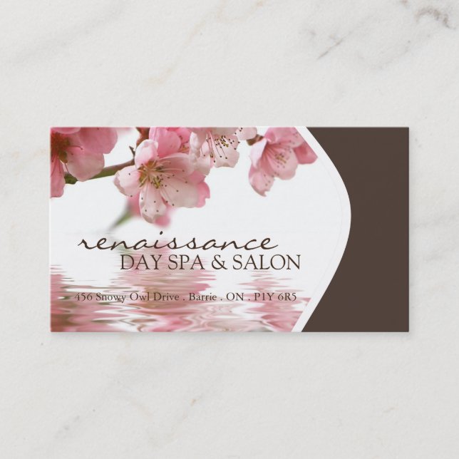 Day Spa and Salon Business Card (Front)